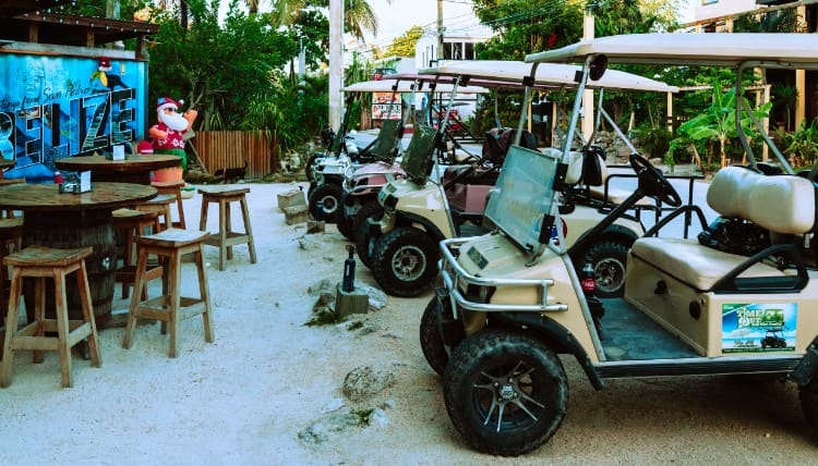 Golf carts in Belize